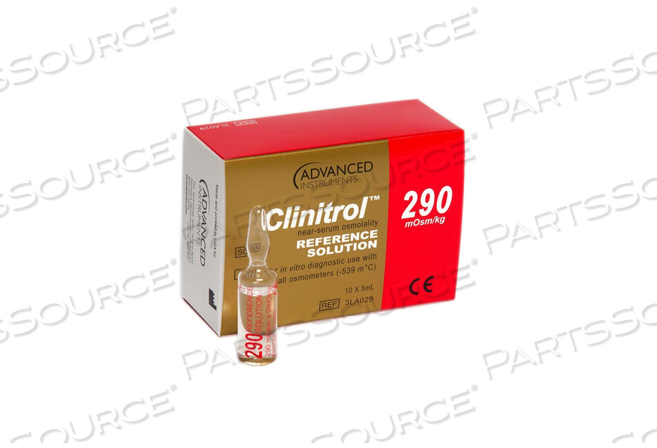 CLINITROL 290 REFERENCE SOLUTION, 10 X 2 ML, LIQUID, 100 DEG C by Advanced Instruments