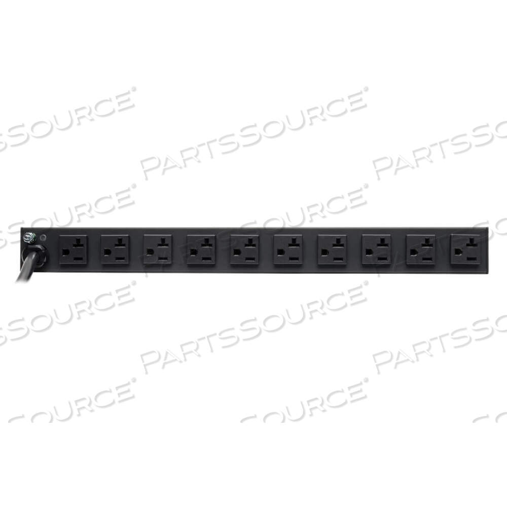 ISOBAR SURGE PROTECTOR RACKMOUNT 20A 12 OUTLET 15FT CORD 1URM by Tripp Lite