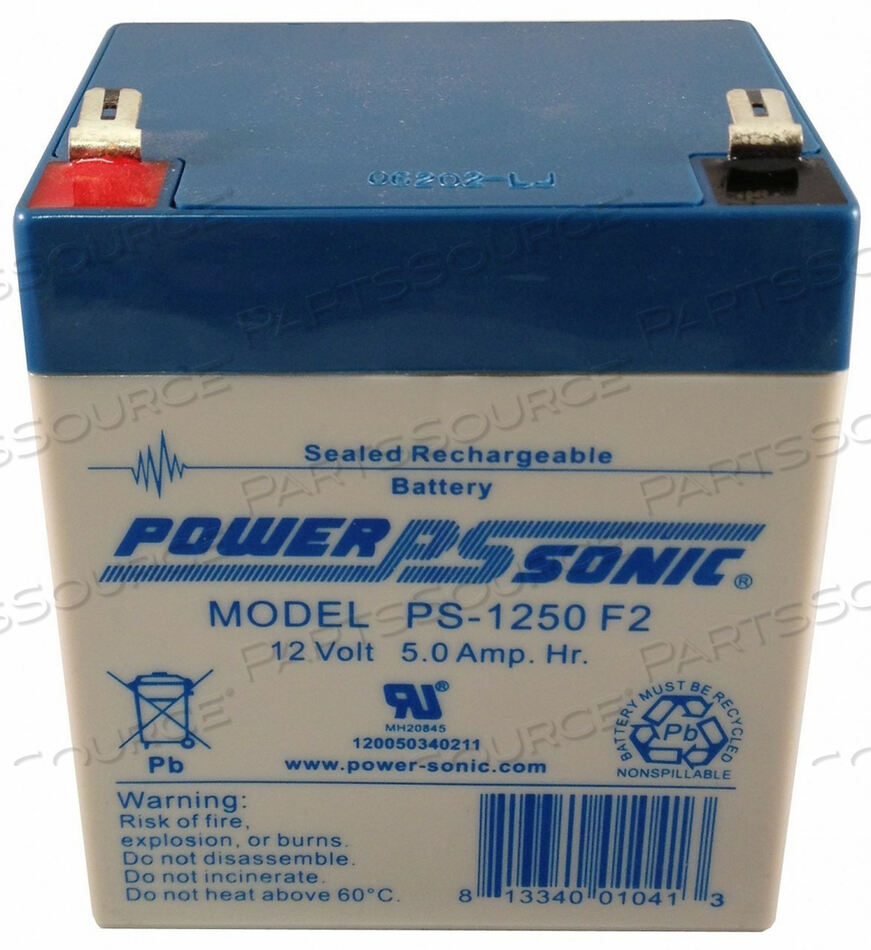 BATTERY, 5 AH, SEALED LEAD ACID, 12 V by Power-Sonic Corporation
