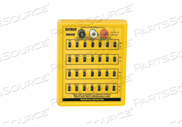 RESISTANCE DECADE BOX 7 DECADES by Extech Instruments