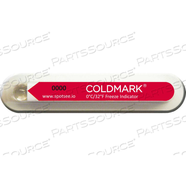 SPOTSEE COLDMARK 0/32F TEMPERATURE INDICATORS, 100/BOX by Shockwatch Inc