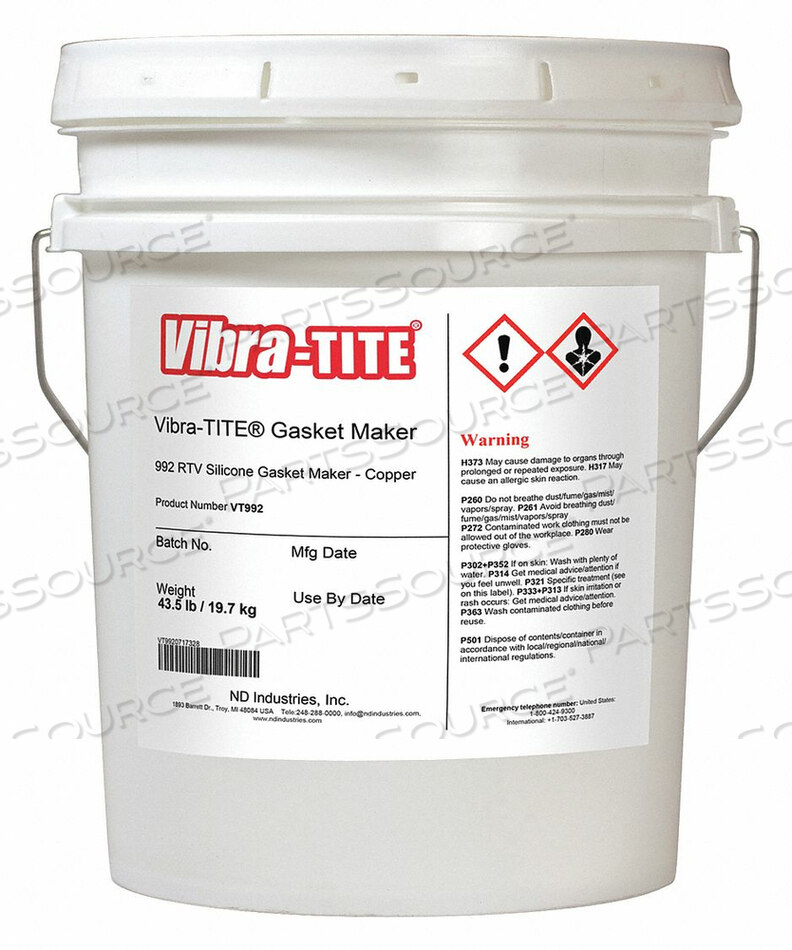 GASKET SEALANT 4.5 GAL. COPPER by Vibra-Tite