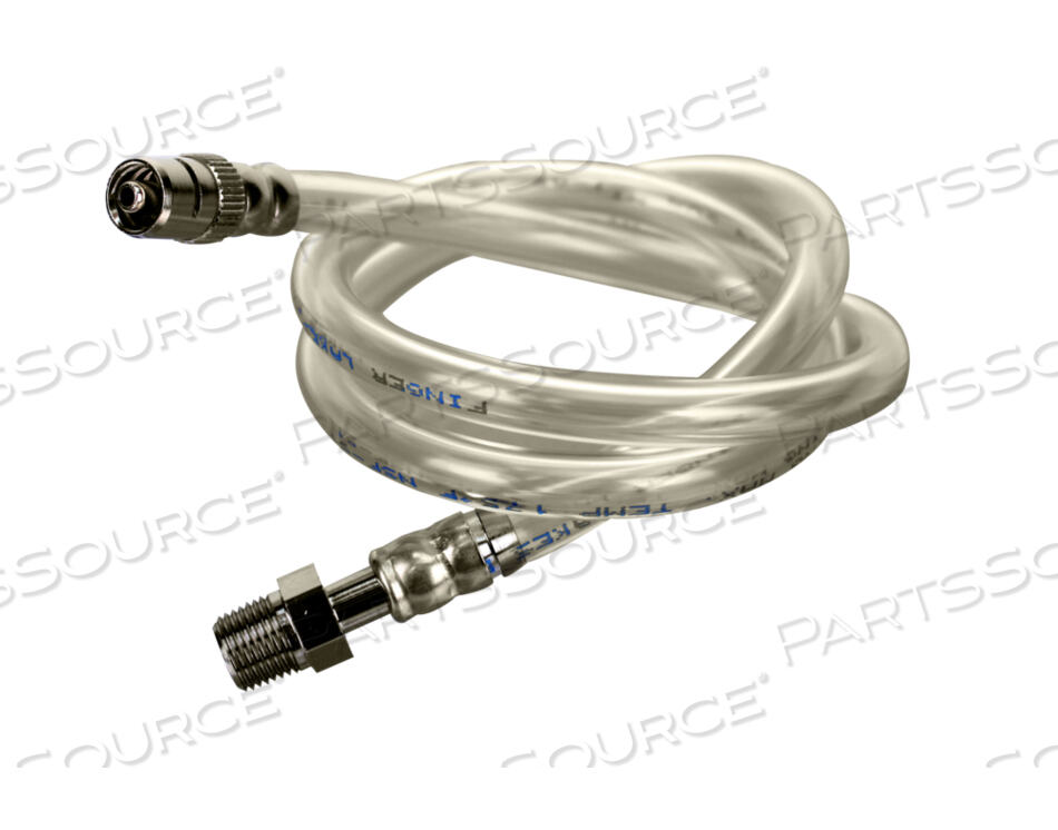 JET VENTILATOR REPLACEMENT LOW PRESSURE HOSE, 1/8 IN CONNECTION, MNPT X MALE LUER LOCK CONNECTION, 2 FT by Anesthesia Associates
