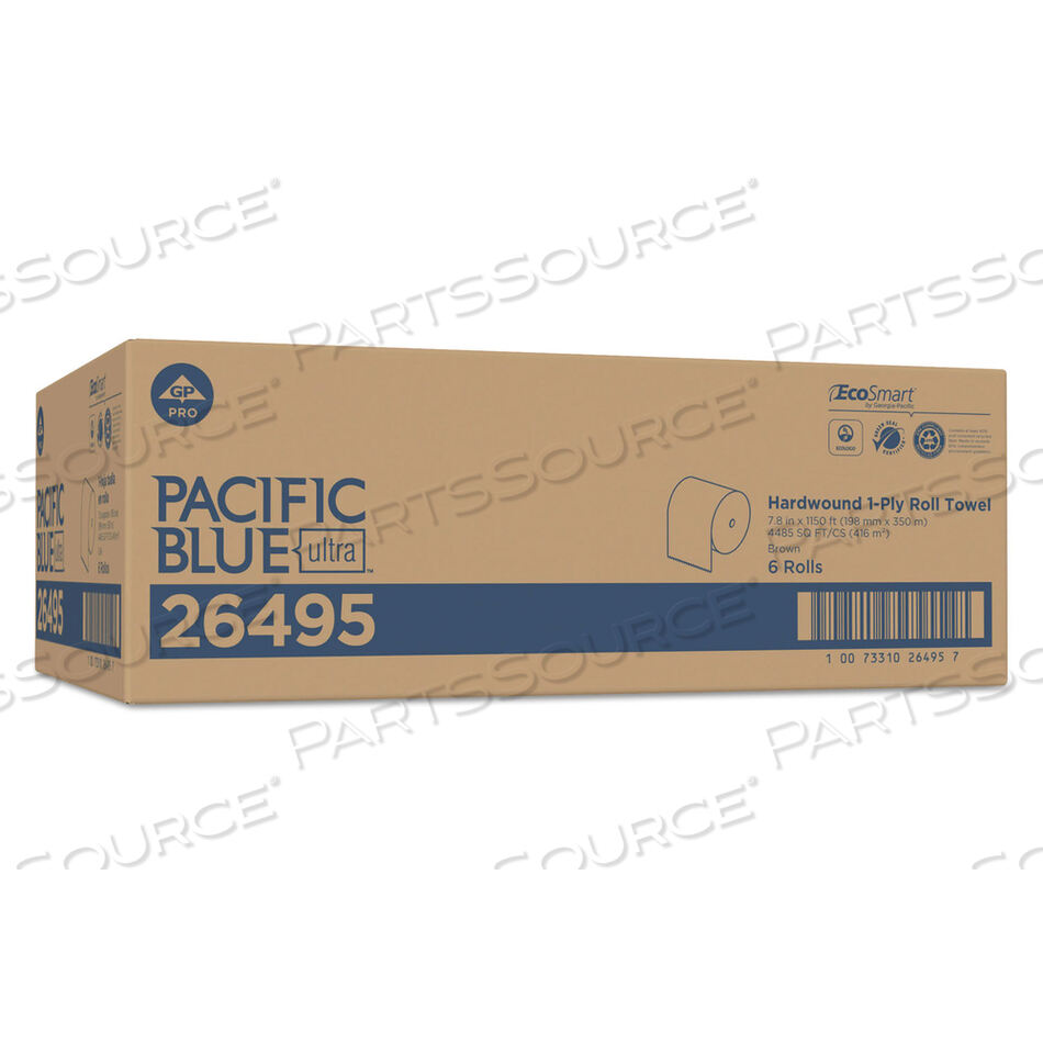PACIFIC BLUE ULTRA PAPER TOWELS, 7.87" X 1,150 FT, NATURAL, 6 ROLLS/CARTON by Georgia-Pacific