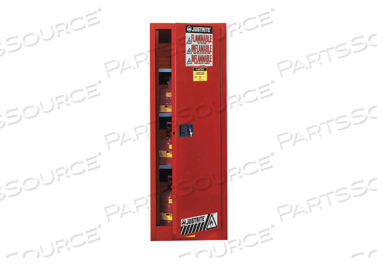 FLAMMABLE CABINET 36 GAL. RED by Justrite
