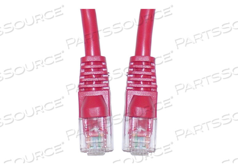 10FT CAT5E MOLDED BOOT ETHERNET CROSSOVER CABLE - RED by CableWholesale
