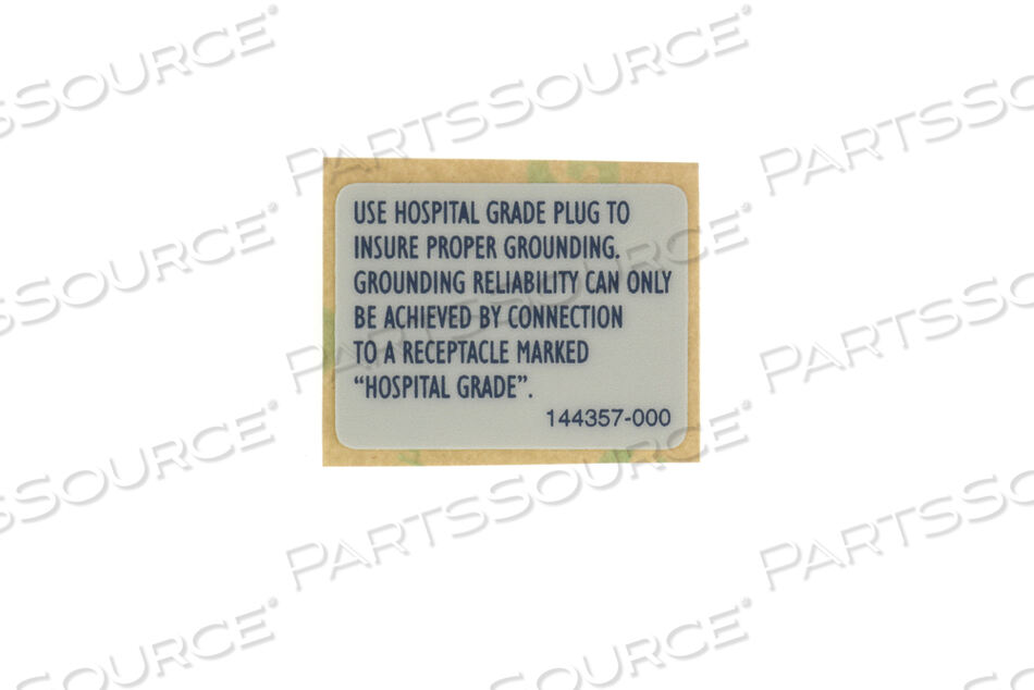 POWER CORD RETAINER LABEL by CareFusion Alaris / 303