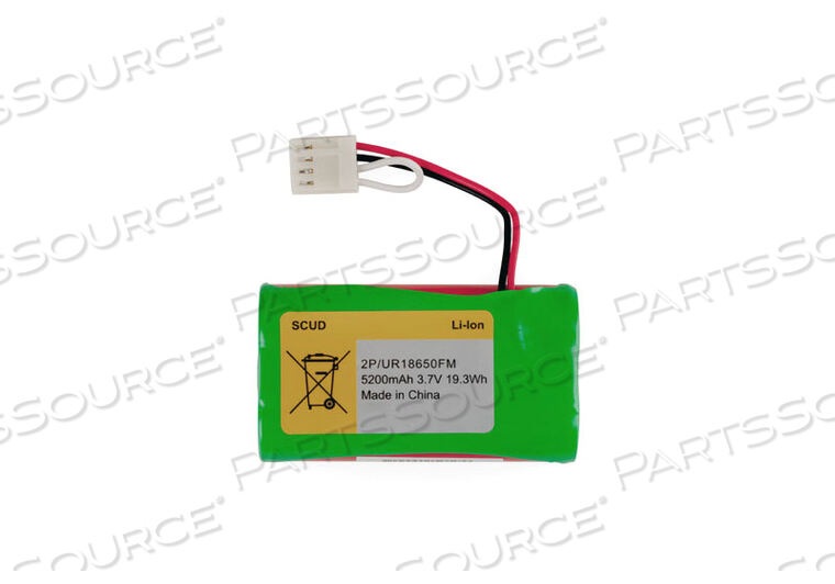 RECHARGEABLE BATTERY PACK, LITHIUM ION, 3.7V, 19.3 WH, WIRE LEADS 