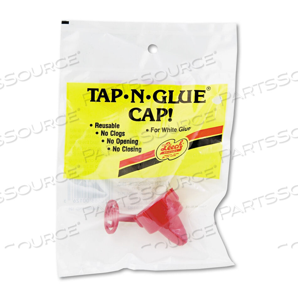 TAP-N-GLUE DISPENSER CAP WITH SPRING-LOADED STOPPER by Creativity Street