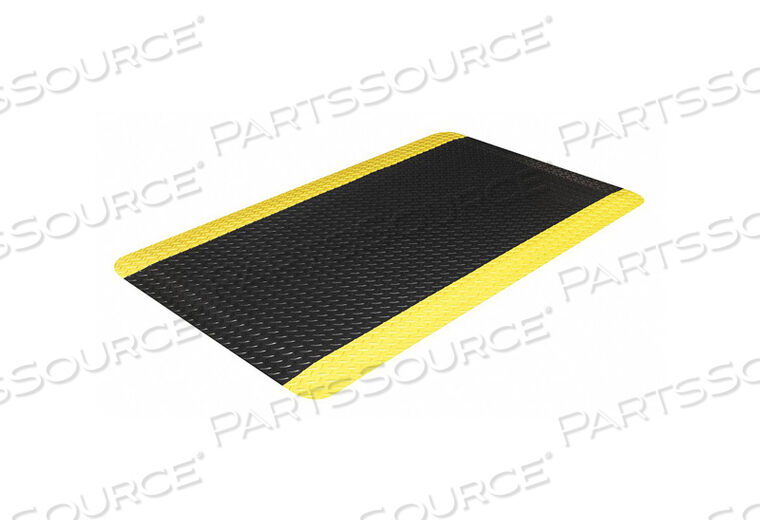 ANTIFATIGUE MAT BLACK 2 FT W X 3 FT L by Ability One