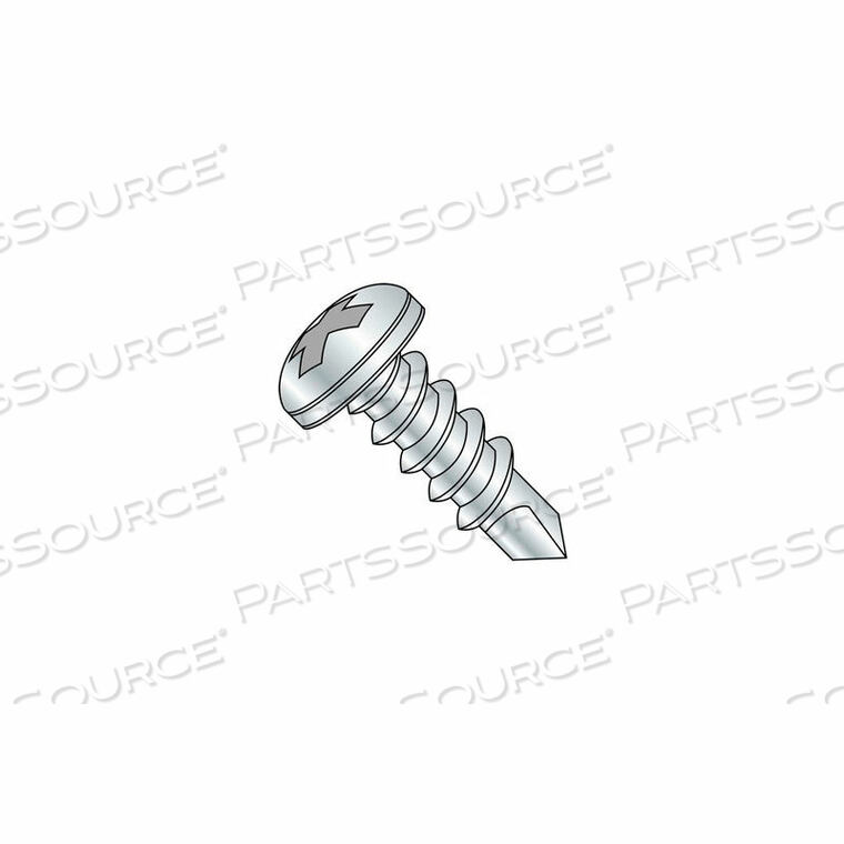 #10-16 X 2-1/2" SELF-DRILLING SCREW - PHILLIPS PAN HEAD - 410 STAINLESS STEEL - FT - 200 PK by Brighton Best