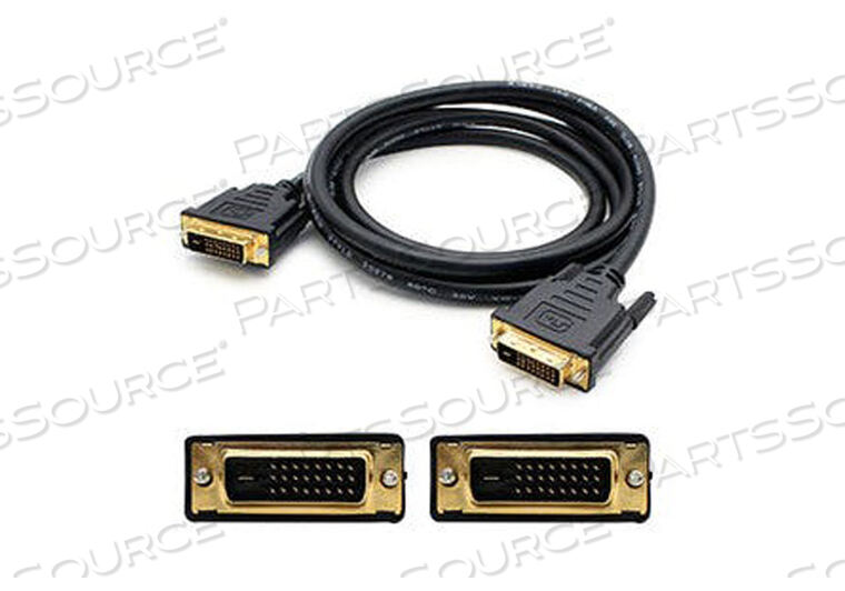 ADDON 3.05M (10.00FT) DVI-D DUAL LINK (24+1 PIN) MALE TO MALE BLACK CABLE by ADDON