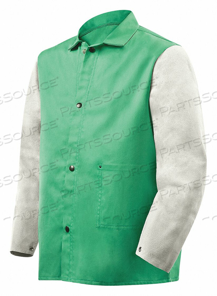 D2607 FLAME-RESISTANT JACKET GREEN/GRAY M by Steiner