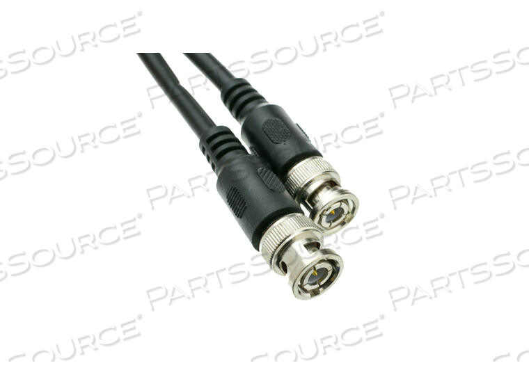 25FT RG-59U BNC MALE COAXIAL CABLE - BLACK by CableWholesale
