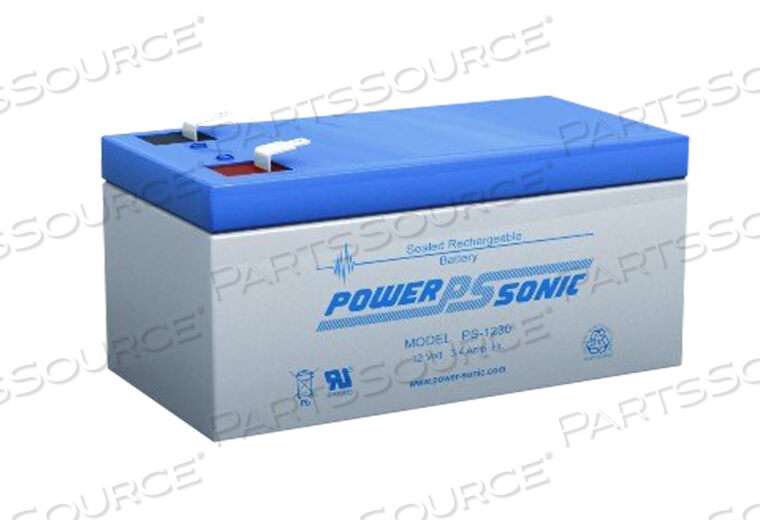 BATTERY, 3.4 AH, SEALED LEAD ACID, 12 V by Power-Sonic Corporation