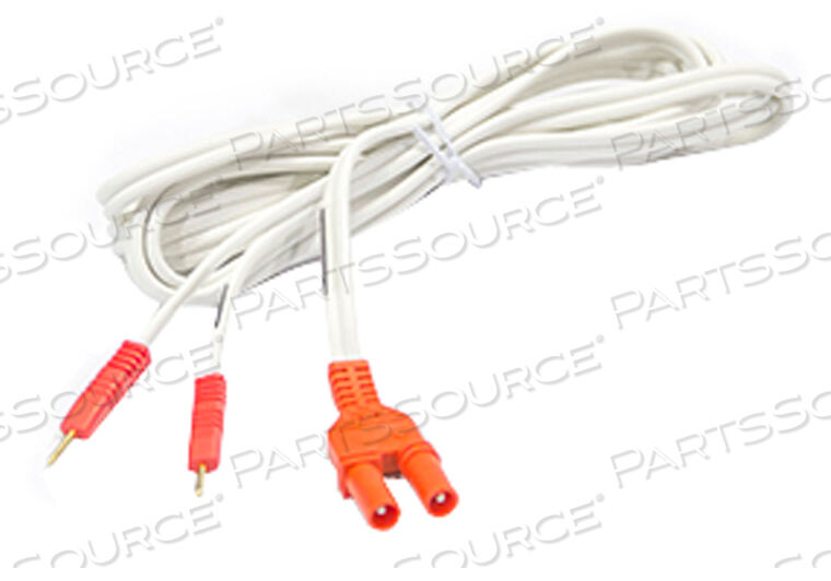 CABLE 96IN SHROUDED LEAD RED CONNECTORS by Dynatronics