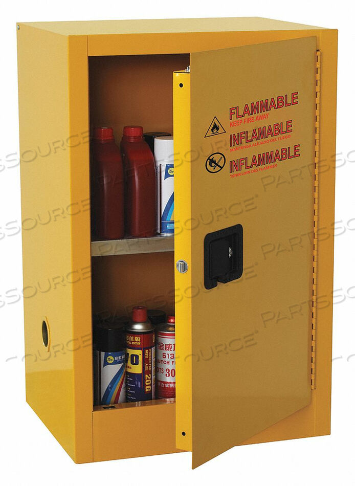 FLAMMABLE SAFETY CABINET 16 GAL. YELLOW by Condor