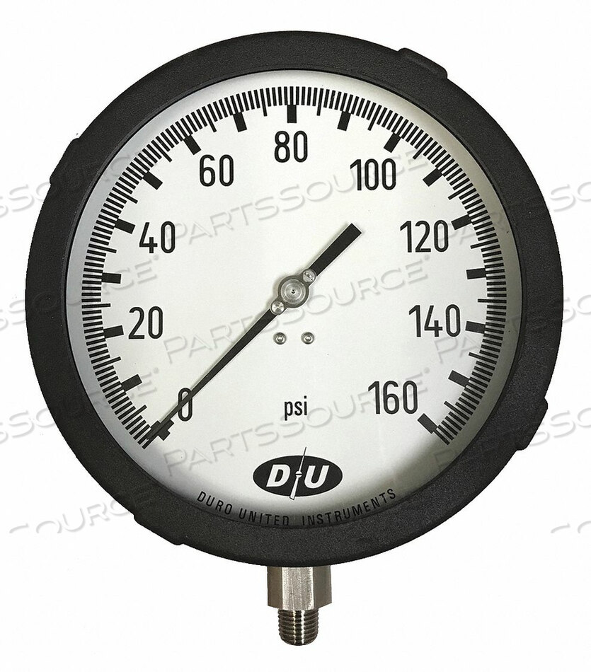 PRESSURE GAUGE 6 DIAL SIZE by Duro