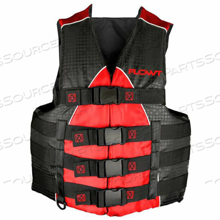 EXTREME SPORT LIFE VEST, RED, LARGE/X-LARGE by Flowt