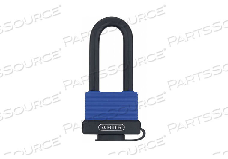 KEYED PADLOCK 13/16 IN RECTANGLE BLUE by Abus