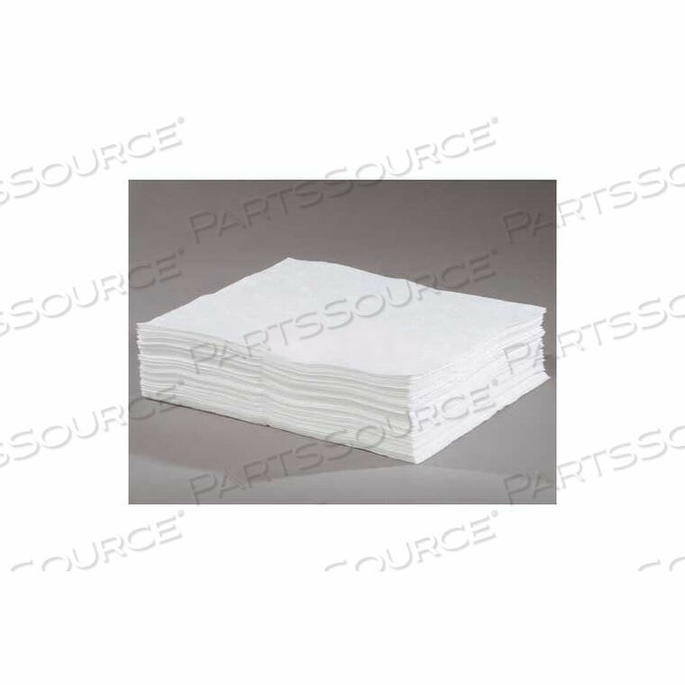 MELTBLOWN LIGHT WEIGHT OIL ONLY BONDED PAD, 15" X 18", 200 PADS/BALE by Evolution Sorbent Product
