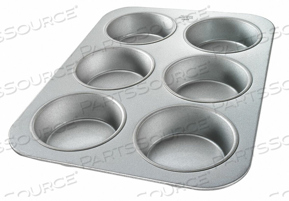 MINI CAKE MUFFIN PAN 6 MOULDS by Chicago Metallic