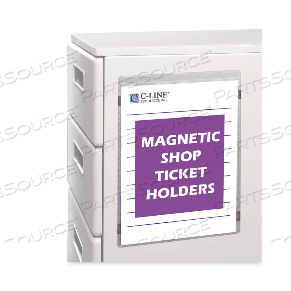 MAGNETIC SHOP TICKET HOLDERS, SUPER HEAVYWEIGHT, 15 SHEETS, 8.5 X 11, 15/BOX by C-Line