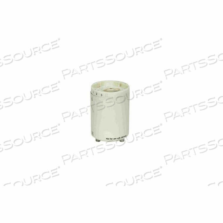 SMOOTH PHENOLIC CFL LAMPHOLDER G24Q-3 - GX24Q-3 60HZ 0.30A 26W-277V by Satco
