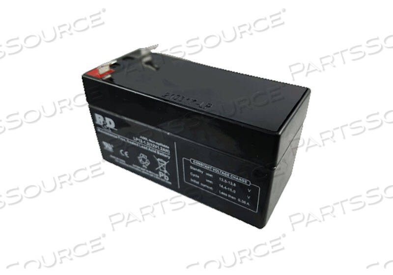BATTERY, SEALED LEAD ACID, 12V, 1.2 AH, FASTON (F1) by Power-Sonic Corporation