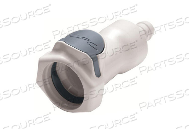 COUPLING INSERT, 3/8 IN DIA, POLYSULFONE, WHITE, QUICK DISCONNECT X BARB HOSE, 125 PSI, 40 TO 280 DEG F, NON-VALVED, IN-LINE by Colder Products Company