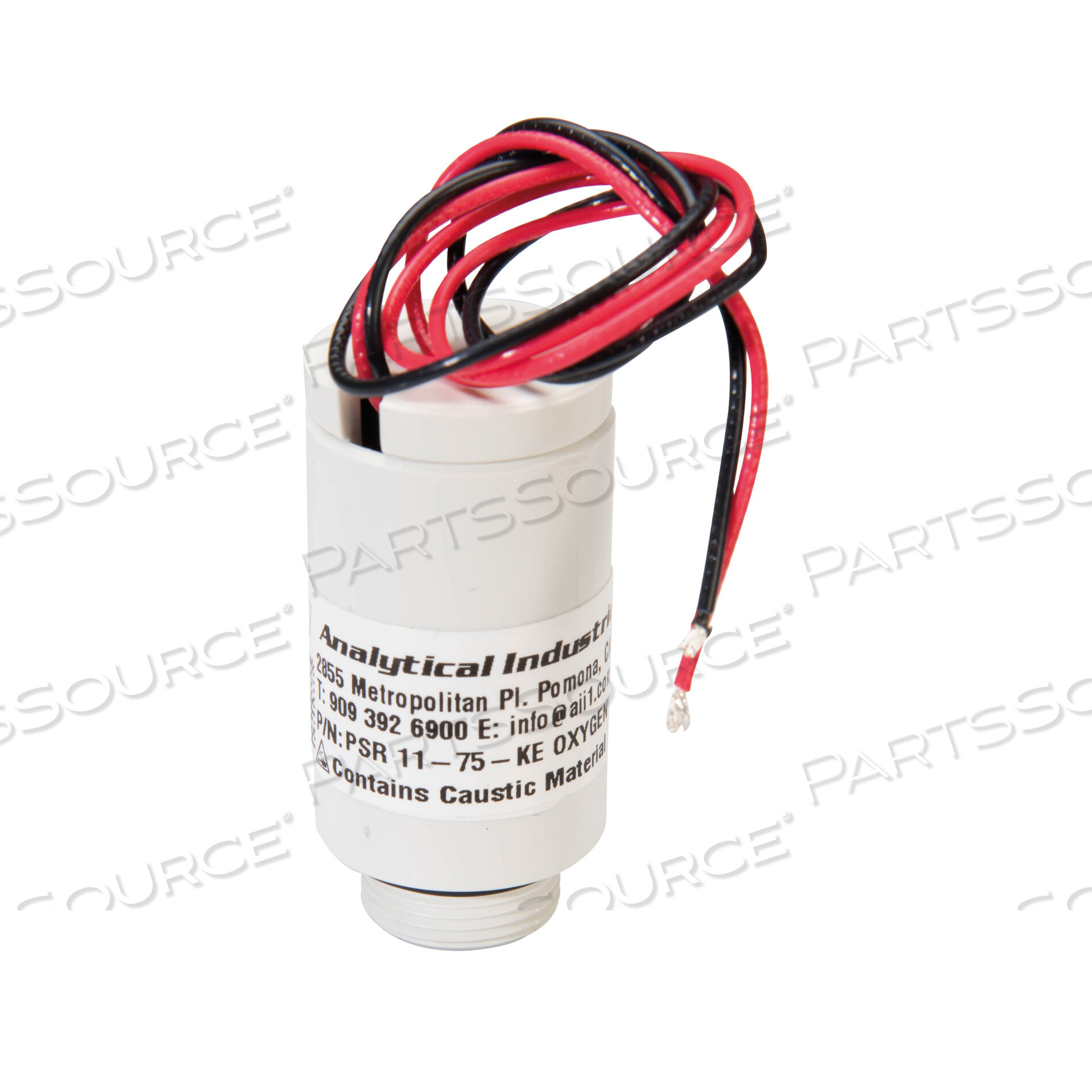 PSR-11-75-KE Analytical Industries Inc. (AII) OXYGEN, GALVANIC SENSOR, 12  IN WIRE, 0 TO 100%, WHITE, 10 TO 14 MV SIGNAL OUTPUT, <13 SEC RESPONSE, 0  TO 45 DEG C, 0 TO 99% : PartsSource : PartsSource - Healthcare Products and  Solutions