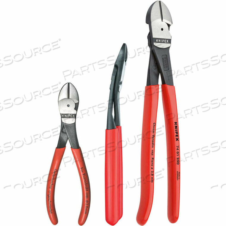 3 PC DIAGONAL CUTTING PLIERS SET by Knipex
