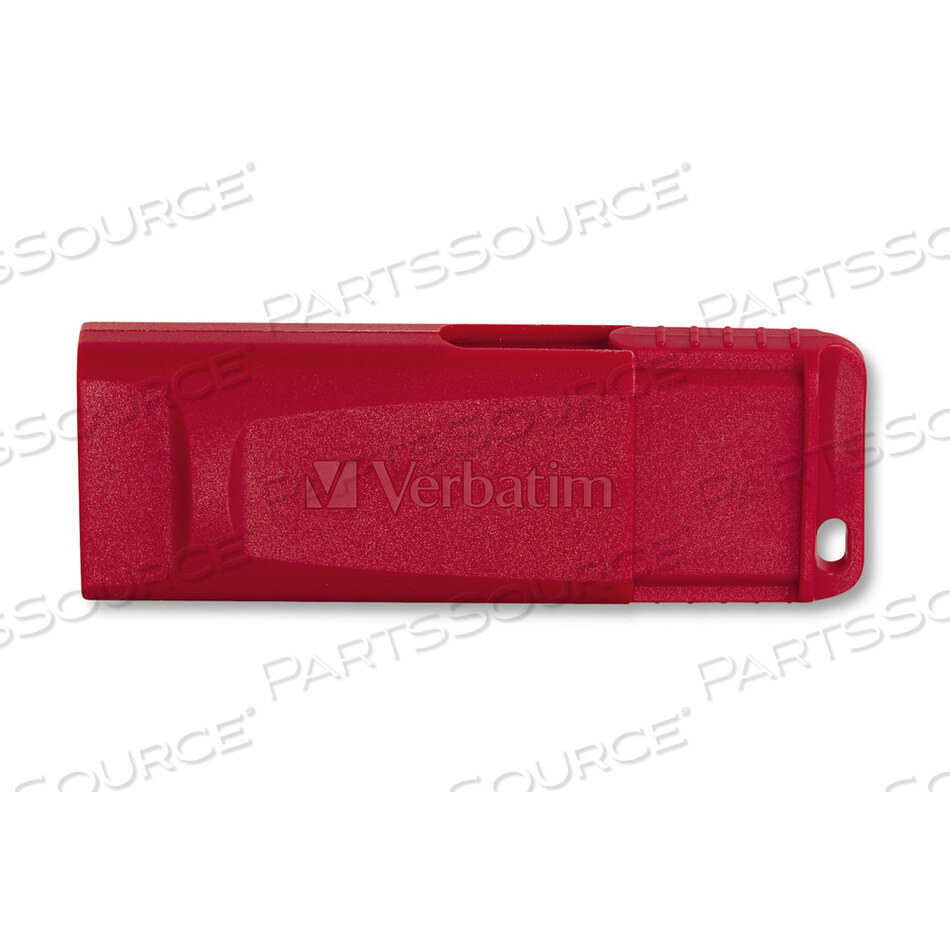STORE 'N' GO USB FLASH DRIVE, 8 GB, RED by Verbatim