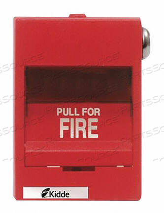 FIRE ALARM PULL STATION RED 3-3/8 D by Kidde