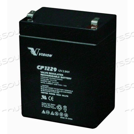 BATTERY RECHARGEABLE, 12V, 2.9 AH 