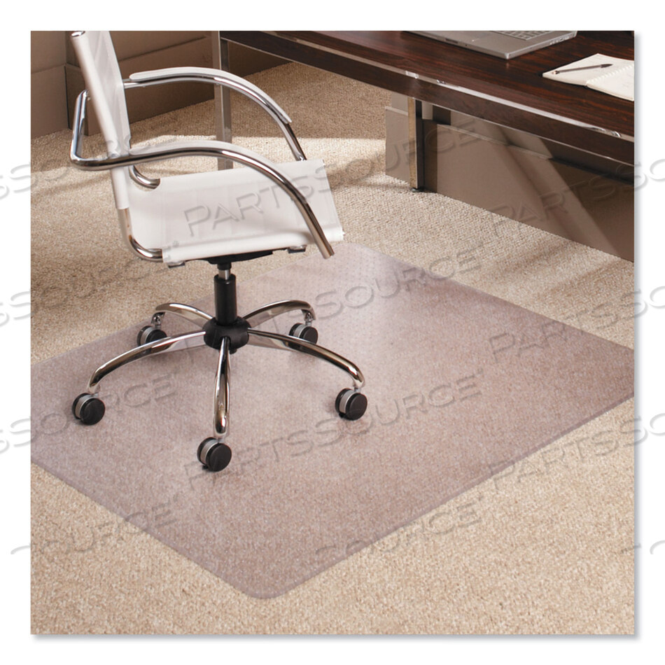 EVERLIFE MODERATE USE CHAIR MAT FOR LOW PILE CARPET, RECTANGULAR, 46 X 60, CLEAR by ES Robbins