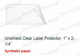 1" X 2.25" UNISHIELD CLEAR LABEL PROTECTOR by United Ad Label