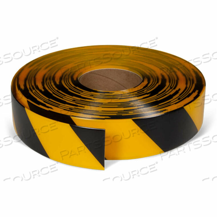 ARMORSTRIPE ULTRA DURABLE FLOOR TAPE, YELLOW/BLACK, 2" X 100', 3 PACK, WEAR RESISTANT PVC by Incom Manufacturing