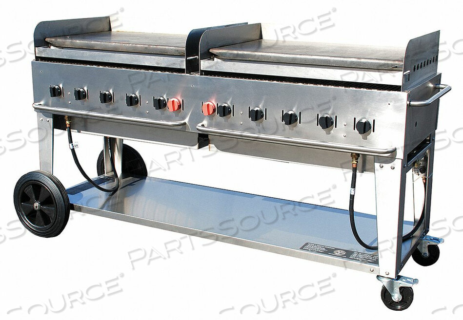 PORTABLE GAS GRIDDLE 10 BURNERS by Crown Verity