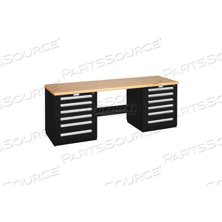2596 8w Bk Equipto Modular Drawer Bench
