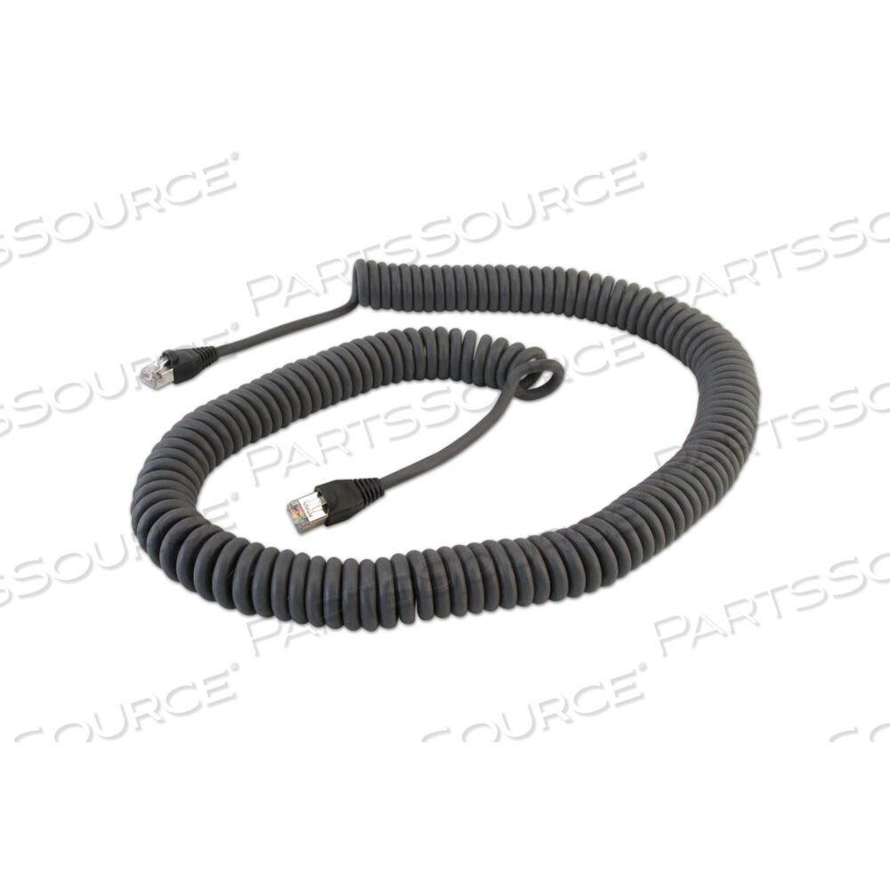 BLACK JACKET COILED CORD 