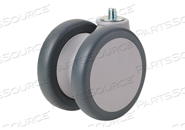 100 MM X 102 MM REPLACEMENT FRONT TWIN CASTER, POLYPROPYLENE SWIVEL by Arjo Inc.