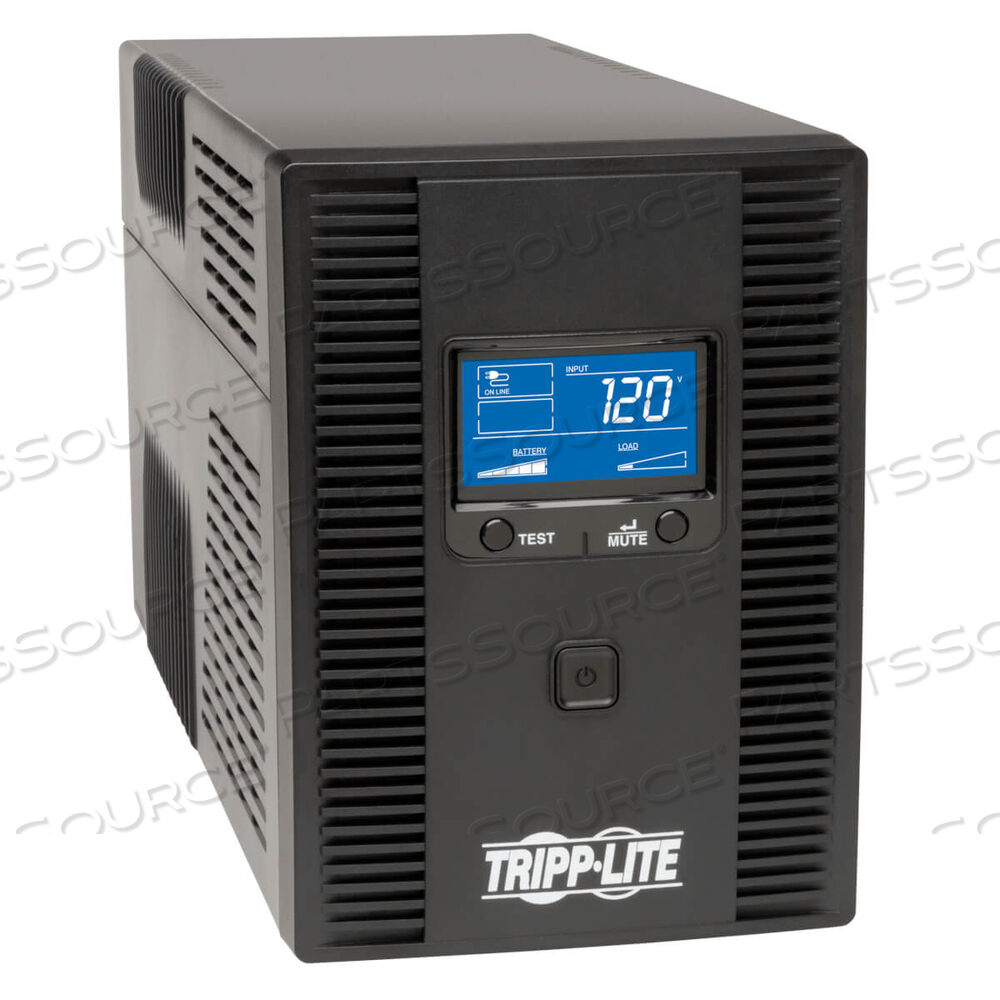 SMARTPRO LCD LINE-INTERACTIVE UPS AVR TOWER, 10 OUTLETS, 1,500 VA, 650 J by Tripp Lite