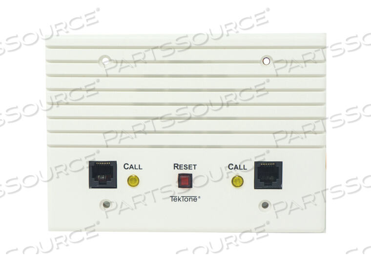 DUAL PATIENT STATION WITH TWO 8-PIN JACKS FOR PILLOW SPEAKER, CALL-PLACED AND PRIVACY INDICATORS, CANCEL BUTTON by TekTone Sound & Signal Mfg., Inc.