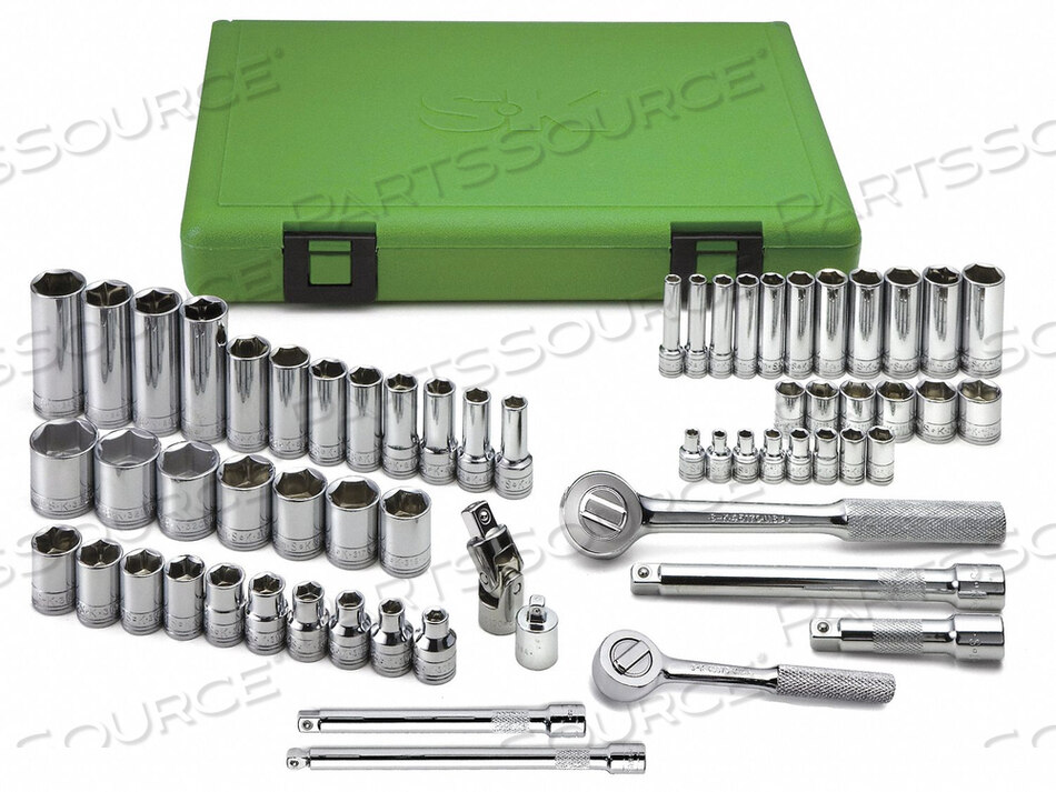 SOCKET WRENCH SET MET 1/4 3/8 DR 62 PC by SK Professional Tools