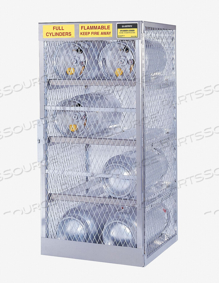 GAS CYLINDER CABINET 30X65 CAPACITY 8 by Justrite