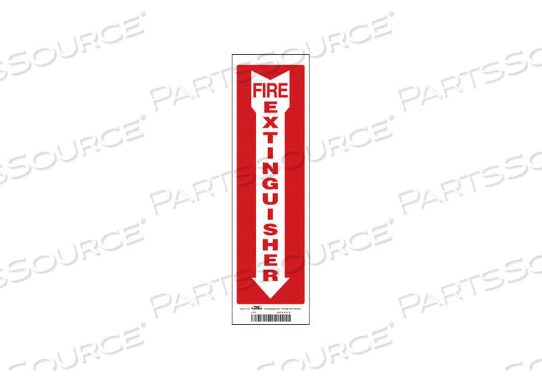 SAFETY SIGN 4 W 14 H 0.004 THICKNESS by Condor