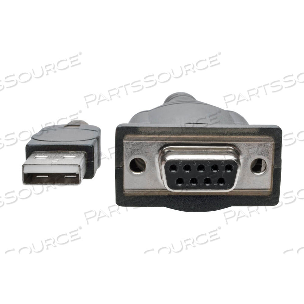 18IN USB TO NULL MODEM RS232 DB9 ADAPTER FTDI, COM RETENTION M/F by Tripp Lite