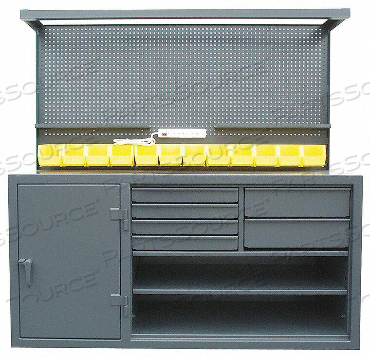 CABINET WORKSTATION WITH RISER by Strong Hold