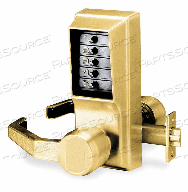 PUSH BUTTON LOCK ENTRY ANTIQUE BRASS by Kaba
